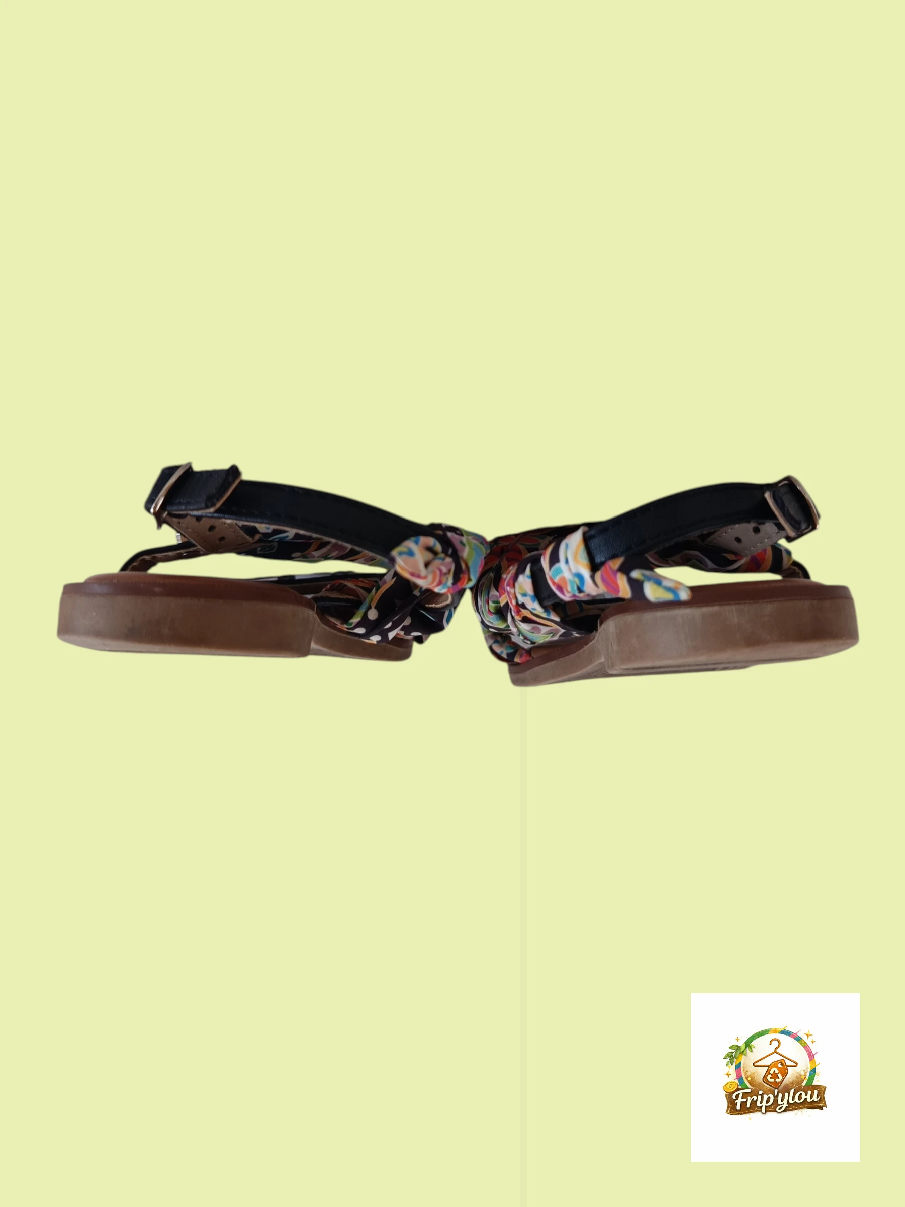 Multicolored bohemian girls sandals size 27 - A1751 – photo 3